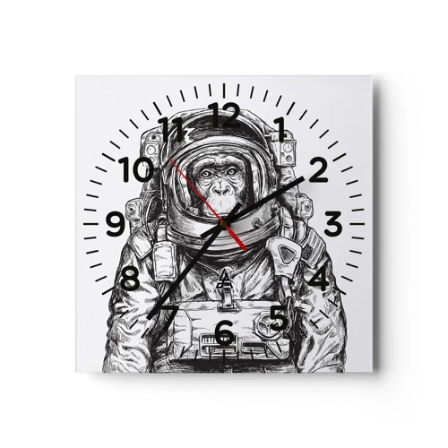 Horloge murale - Pendule murale - Évolution alternative - 40x40 cm