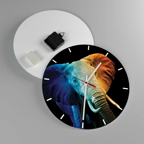 Horloge murale - Pendule murale - Excentrique, pas bizarre - 30x30 cm