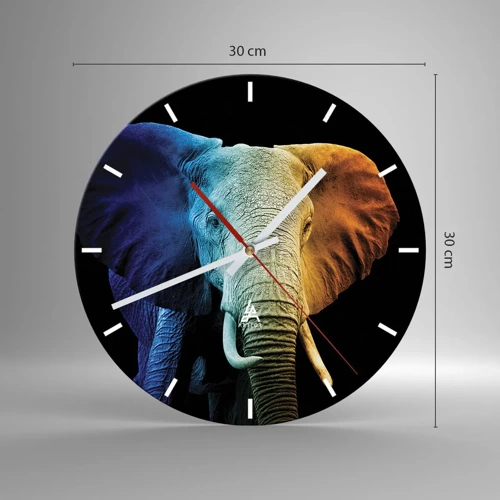 Horloge murale - Pendule murale - Excentrique, pas bizarre - 30x30 cm