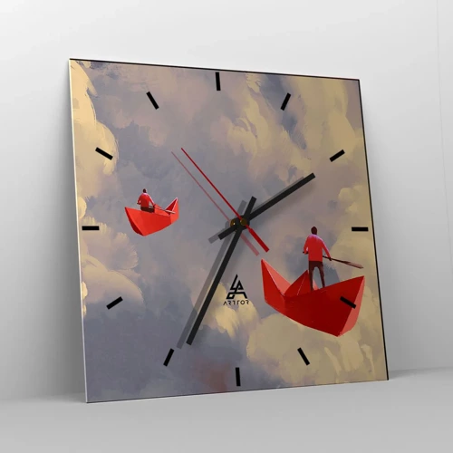 Horloge murale - Pendule murale - Expédition des Rêveurs - 30x30 cm