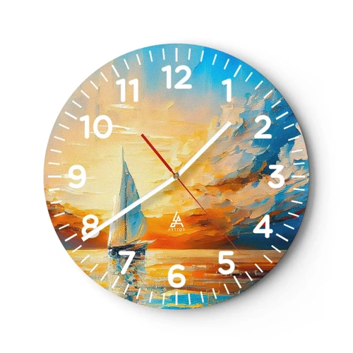 Horloge murale - Pendule murale - Expédition en or - 30x30 cm