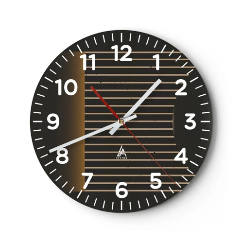 Horloge murale - Pendule murale - Explorez les ténèbres - 40x40 cm