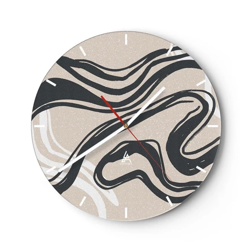 Horloge murale - Pendule murale - Expression multipliée - 30x30 cm