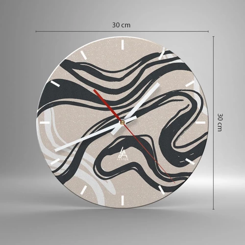 Horloge murale - Pendule murale - Expression multipliée - 30x30 cm