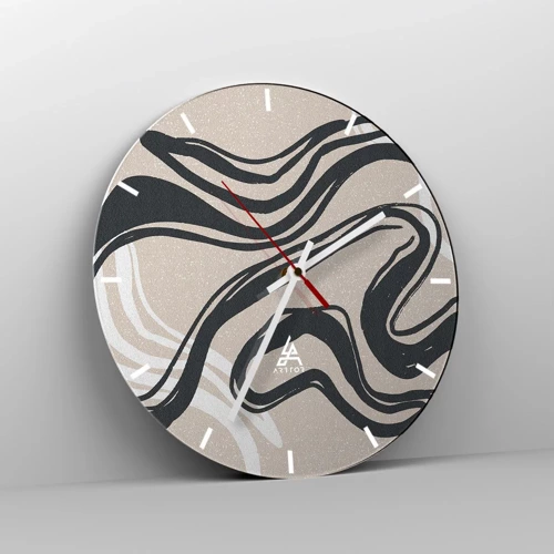 Horloge murale - Pendule murale - Expression multipliée - 30x30 cm