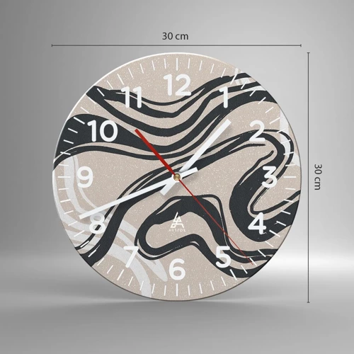 Horloge murale - Pendule murale - Expression multipliée - 30x30 cm