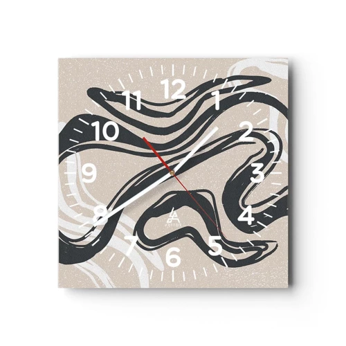 Horloge murale - Pendule murale - Expression multipliée - 40x40 cm