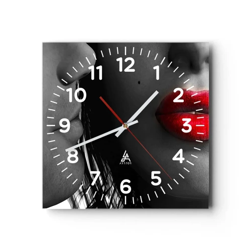Horloge murale - Pendule murale - Face à face - 30x30 cm