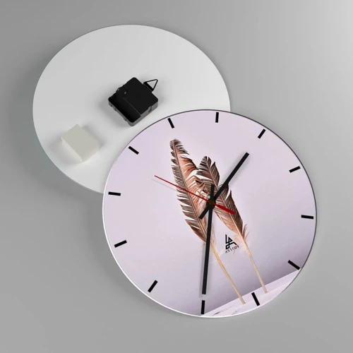 Horloge murale - Pendule murale - Face au néant - 30x30 cm