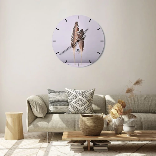 Horloge murale - Pendule murale - Face au néant - 40x40 cm