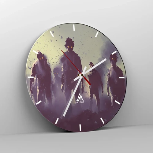 Horloge murale - Pendule murale - Fais attention! Ils arrivent - 30x30 cm