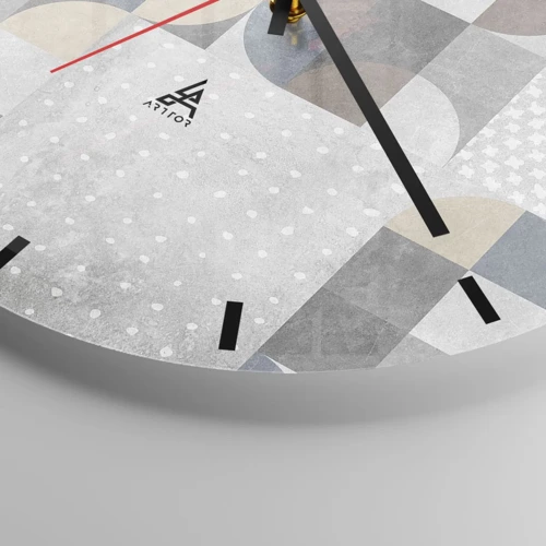 Horloge murale - Pendule murale - Fantaisie de la céramique  - 30x30 cm