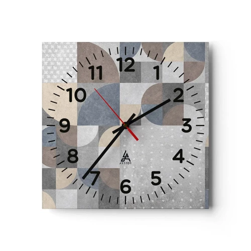 Horloge murale - Pendule murale - Fantaisie de la céramique  - 40x40 cm
