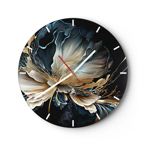 Horloge murale - Pendule murale - Fleur de fougère de conte de fées - 30x30 cm