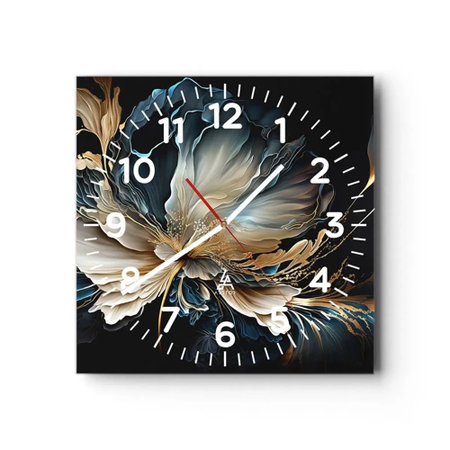 Horloge murale - Pendule murale - Fleur de fougère de conte de fées - 30x30 cm
