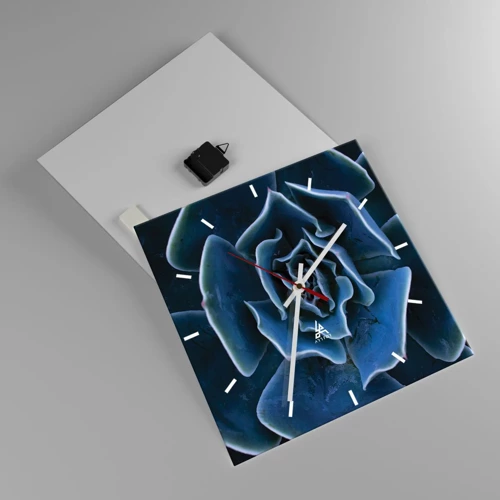 Horloge murale - Pendule murale - Fleur du désert - 40x40 cm
