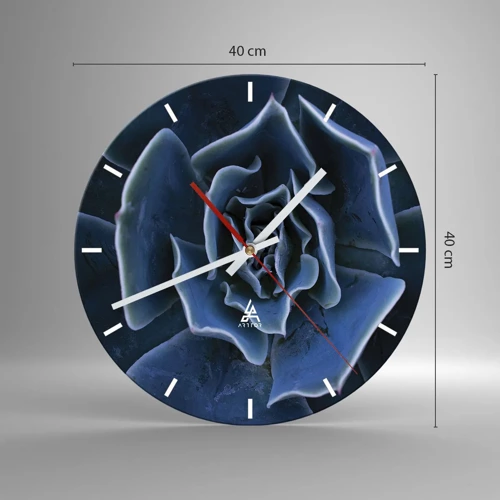 Horloge murale - Pendule murale - Fleur du désert - 40x40 cm