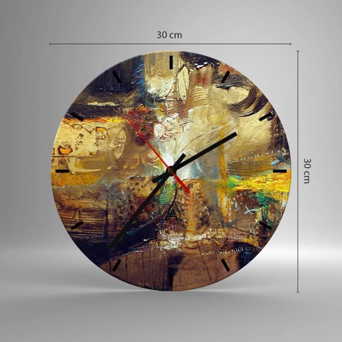 Horloge murale - Pendule murale - Froid, tiède, chaud - 30x30 cm