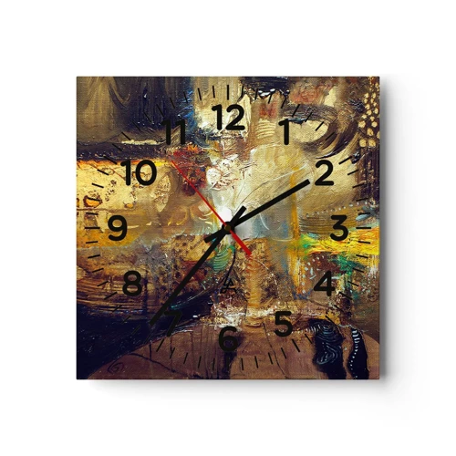Horloge murale - Pendule murale - Froid, tiède, chaud - 30x30 cm