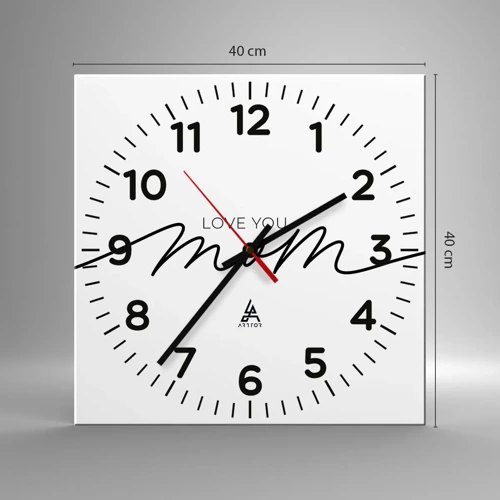 Horloge murale - Pendule murale - Grand chamboulement - 40x40 cm