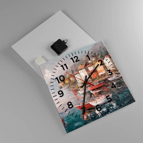 Horloge murale - Pendule murale - Havre romantique - 30x30 cm
