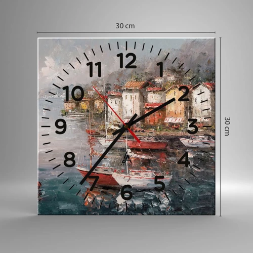 Horloge murale - Pendule murale - Havre romantique - 30x30 cm