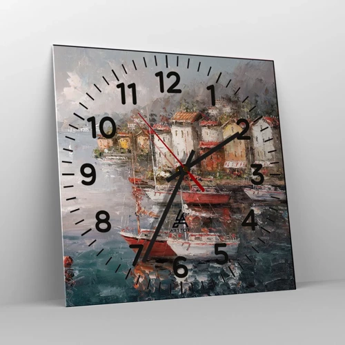 Horloge murale - Pendule murale - Havre romantique - 30x30 cm