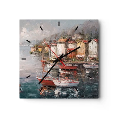 Horloge murale - Pendule murale - Havre romantique - 30x30 cm