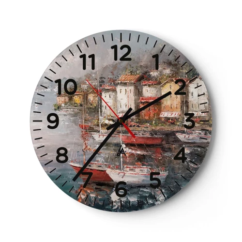 Horloge murale - Pendule murale - Havre romantique - 40x40 cm