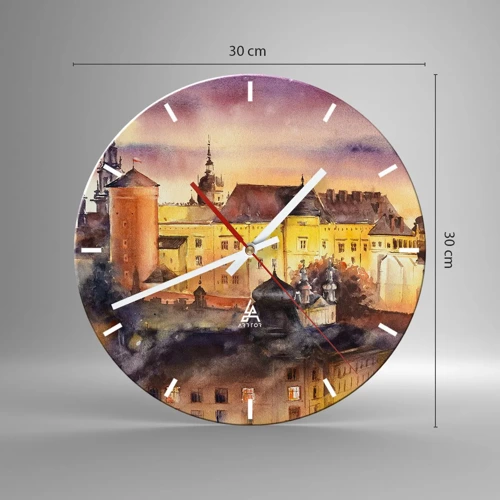 Horloge murale - Pendule murale - Histoire et conte de fées - 30x30 cm