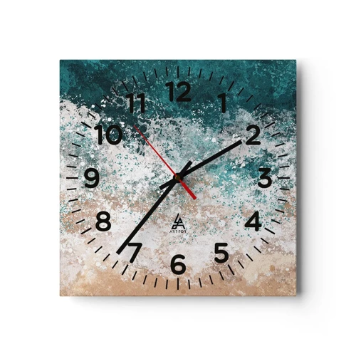 Horloge murale - Pendule murale - Histoires de la mer - 40x40 cm