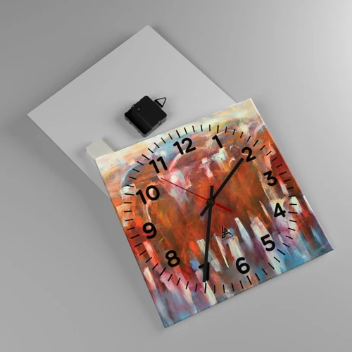 Horloge murale - Pendule murale - Identiques sous la pluie et dans le brouillard - 30x30 cm