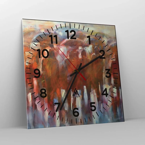 Horloge murale - Pendule murale - Identiques sous la pluie et dans le brouillard - 30x30 cm