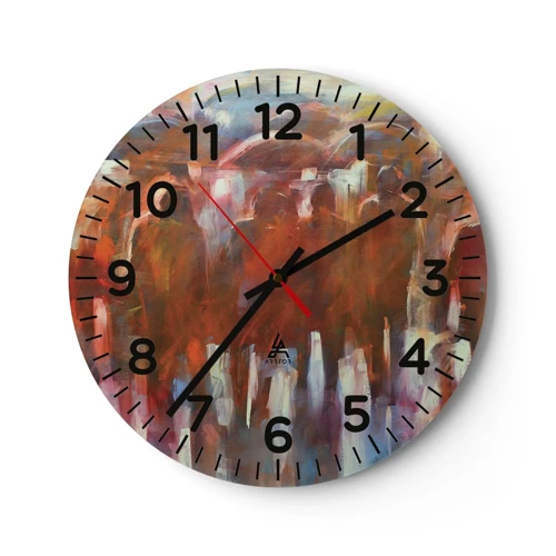 Horloge murale - Pendule murale - Identiques sous la pluie et dans le brouillard - 30x30 cm