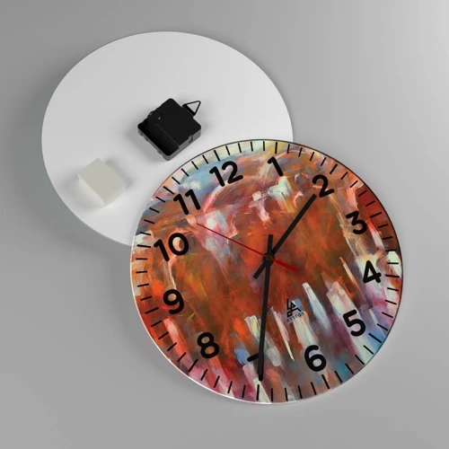 Horloge murale - Pendule murale - Identiques sous la pluie et dans le brouillard - 30x30 cm