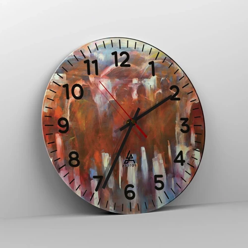 Horloge murale - Pendule murale - Identiques sous la pluie et dans le brouillard - 30x30 cm