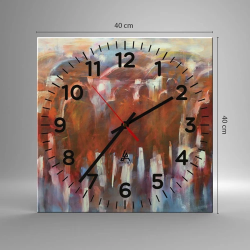 Horloge murale - Pendule murale - Identiques sous la pluie et dans le brouillard - 40x40 cm