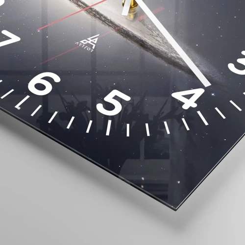 Horloge murale - Pendule murale - Il y a bien longtemps, dans une galaxie très lointaine… - 40x40 cm