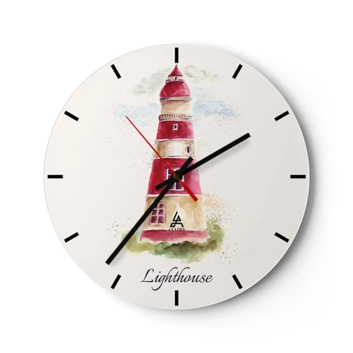 Horloge murale - Pendule murale - Il y a toujours beau temps autour - 30x30 cm