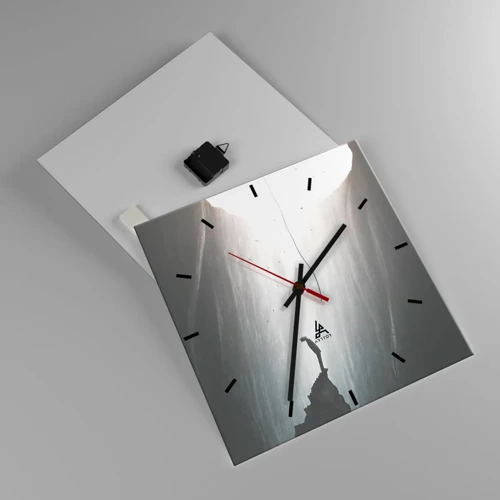 Horloge murale - Pendule murale - Il y a toujours une issue - 40x40 cm