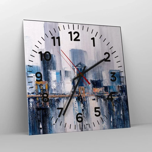 Horloge murale - Pendule murale - Impression new-yorkaise - 30x30 cm