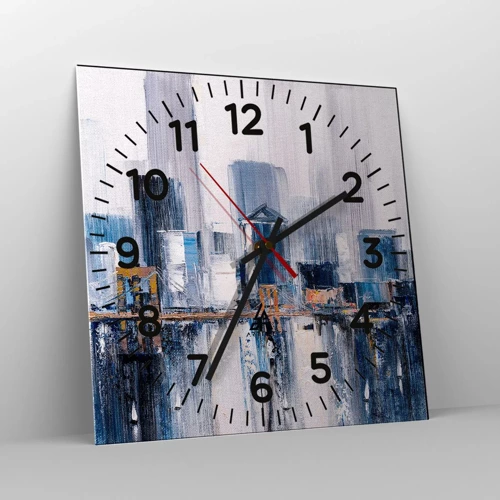 Horloge murale - Pendule murale - Impression new-yorkaise - 40x40 cm