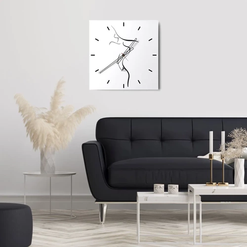 Horloge murale - Pendule murale - Insaisissable comme une vague - 30x30 cm