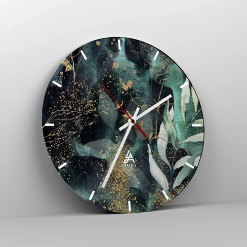 Horloge murale - Pendule murale - Jardin magique - 30x30 cm