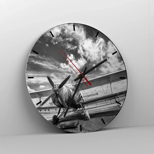 Horloge murale - Pendule murale - Je suis impatient! - 30x30 cm