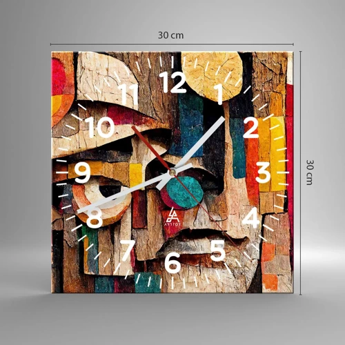Horloge murale - Pendule murale - Je te vois… - 30x30 cm