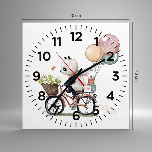 Horloge murale - Pendule murale - Jour de chance - 40x40 cm