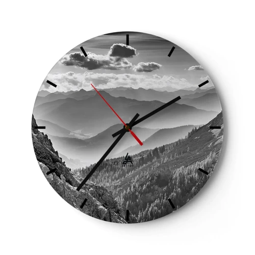 Horloge murale - Pendule murale - Jusqu'à l'horizon - 30x30 cm