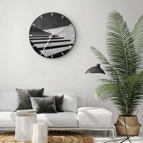 Horloge murale - Pendule murale - La beauté brute du modernisme - 30x30 cm