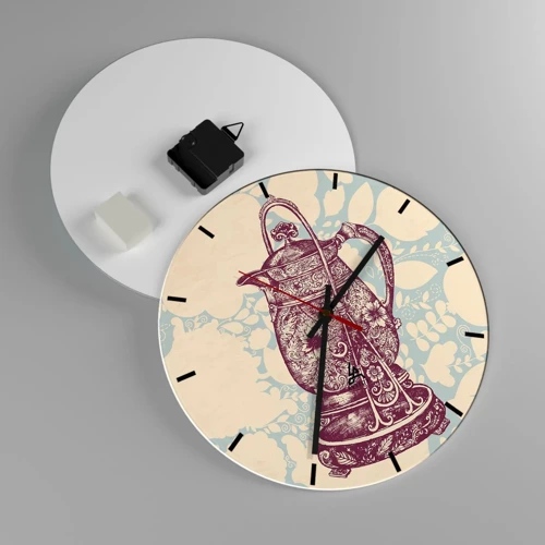 Horloge murale - Pendule murale - La beauté du quotidien - 30x30 cm